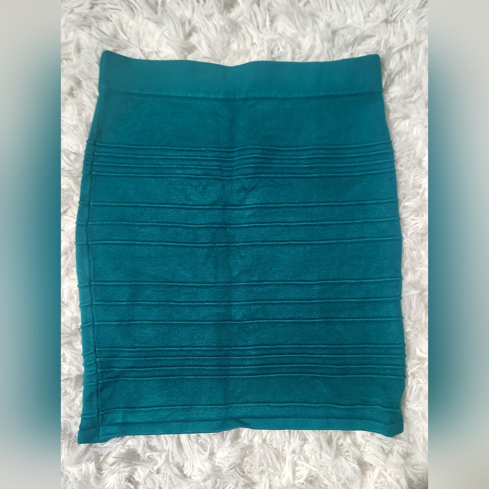 Teal Bodycon Skirt